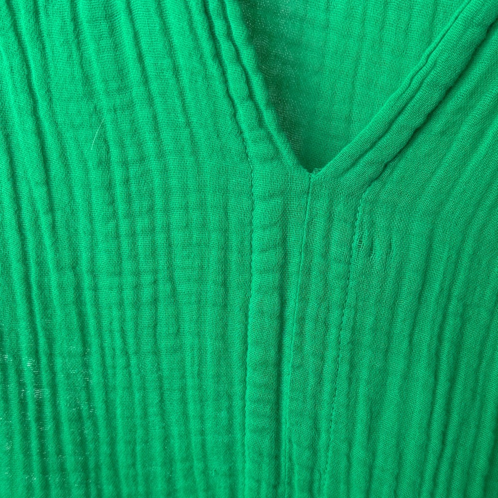 Michael Stars Green gauze Fabric - Picture 3 of 3